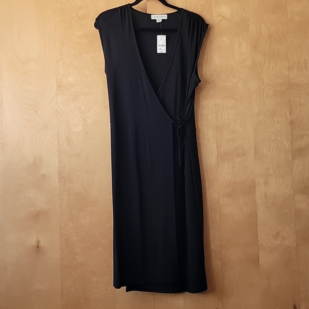 Casual Corner Black Wrap Dress